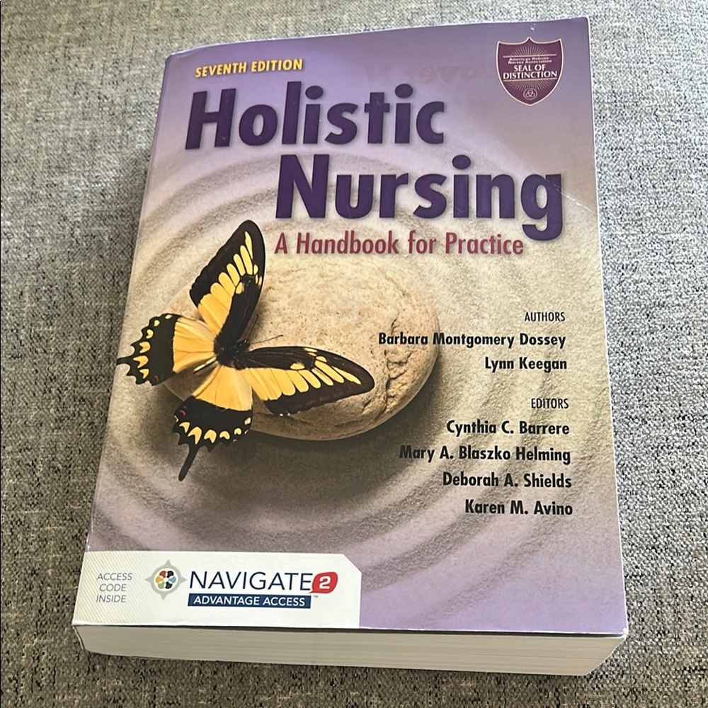 Holistic Nursing Handbook with Butterfly Design
